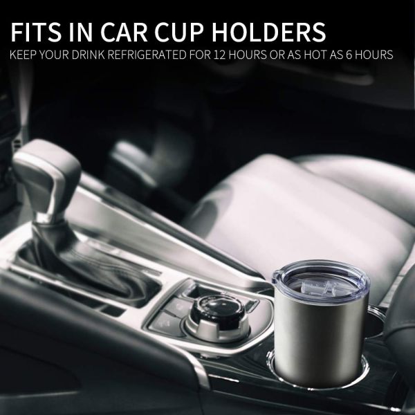 Silver Stainless Steel Tumbler Thermal Travel Mug Beautful Design