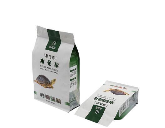 Laminated Material Flexible Packaging Side Gusset Custom Printed Animal Tortoise Feed Bag