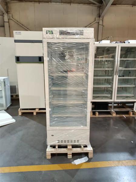 2-8 Degree Vertical Hospital Laboratory Medical Grade Refrigerator 226L with Single Glass Door High Quality