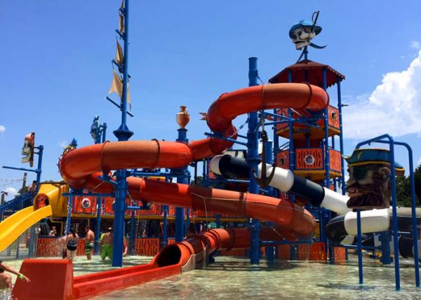 Multi Color Water Playground Equipment 1030M Size For Water Amusement Park