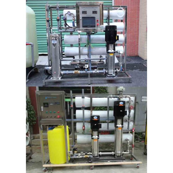 l'installation de traitement de l'eau 4TPH/fibre de verre saumâtres a renforcé l'équipement d'osmose d'inversion de système de RO de plastiques