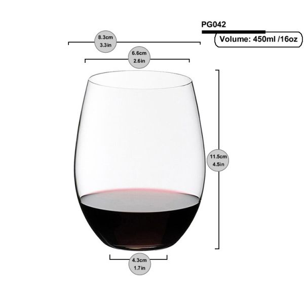 16 Ounce Acrylic Stemless Wine Glass Pink Leopard Unbreakable Drink Glasses