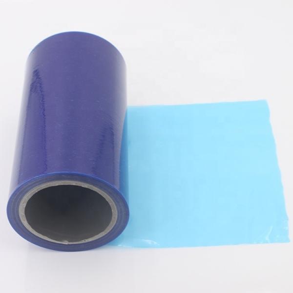 Easy Removal Blue 50 Microns PE Protection Film For Glass And Aluminium Profile Frame