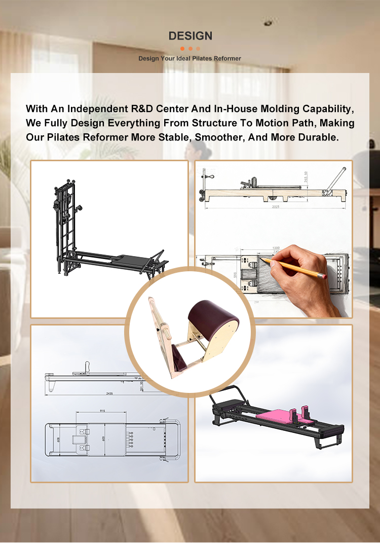 Portable Maple Pilates Ladder Barrel Fitness Trainer For Core Strength & Flexibility