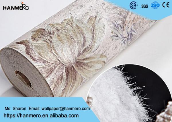 HML8A004 Interior Wallpaper 0.53*10M , High End Wallpaper Non-woven Paper Material