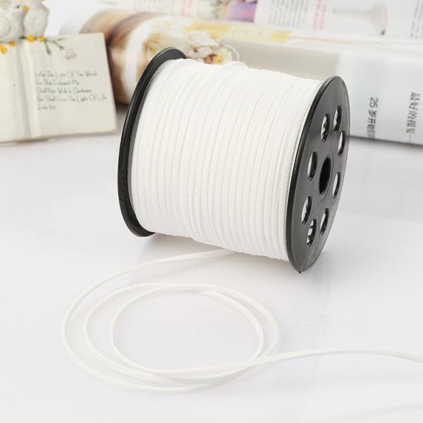 Fios de veludo de couro de camarão 3 mm Fios de veludo de dois lados