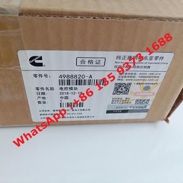 Genuine Cummins ISDE Diesel  Engine Part Electronic Control Module Ecm 4988820 4943133 4940518