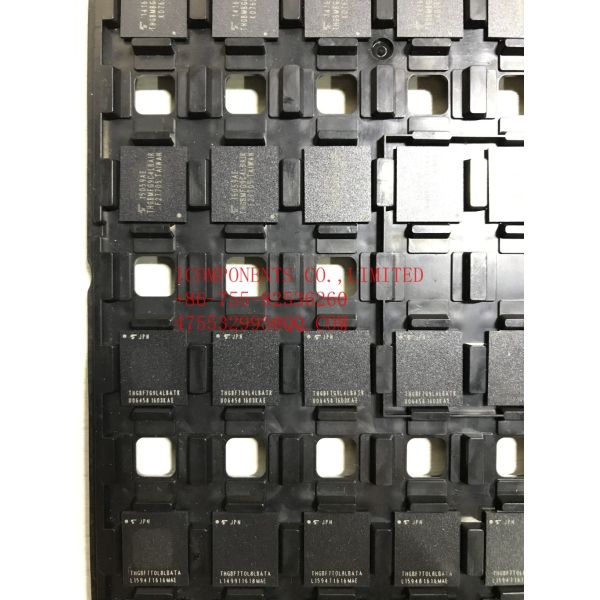 THGBF7G9L4LBATR   TOSHIBA Flash Card 64G-byte 1.8V/3.3V Universal Flash Storage 153-Pin TFBGA - Trays (Alt: THGBF7T0L8LB