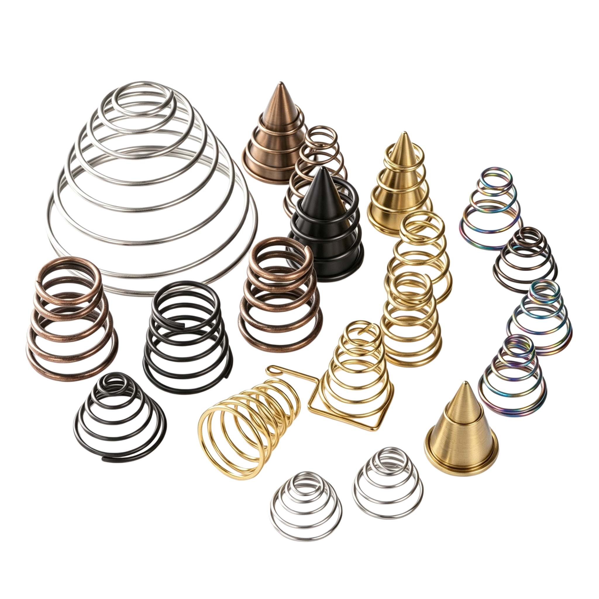 Custom Stainless Steel Compression Springs with CNC Manufacturing for Precision Applications