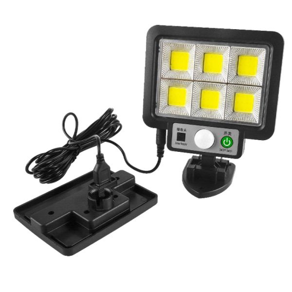6500K 5m Induction Outdoor LED Lawn Light 72COB Solar Led Wall Light