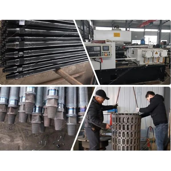 Coal Mining Rock Drill Steel Rod H22 Hex Tapered Hollow Drill Rod Color Custom