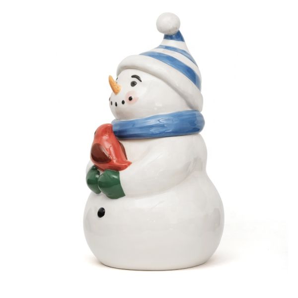 Керамические банки с крышками Рождественские праздники Кухня Кофе Чай Печенье Подарок Керамическая банка 3D Ручная живопись