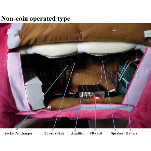 Hansel 2018  latest designs family entertainment battery dog zoo animal scooters in mall