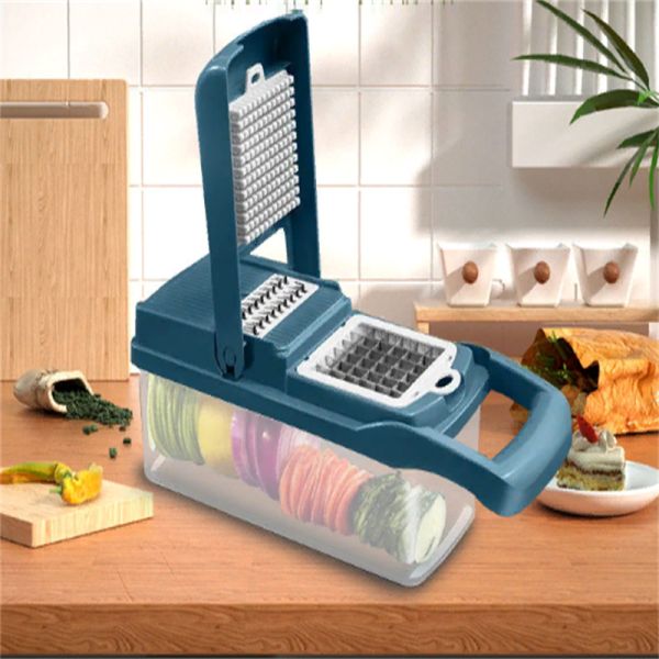 Fruit Vegetable Tools Top Seller Kitchen Accessories 12 in 1 Food Dicer Onion Chopper