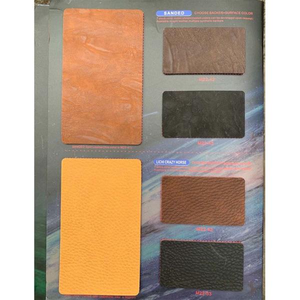 Recycle Artificial Leather Fabric , SGS Faux Leather Eco Friendly 2000 G/M