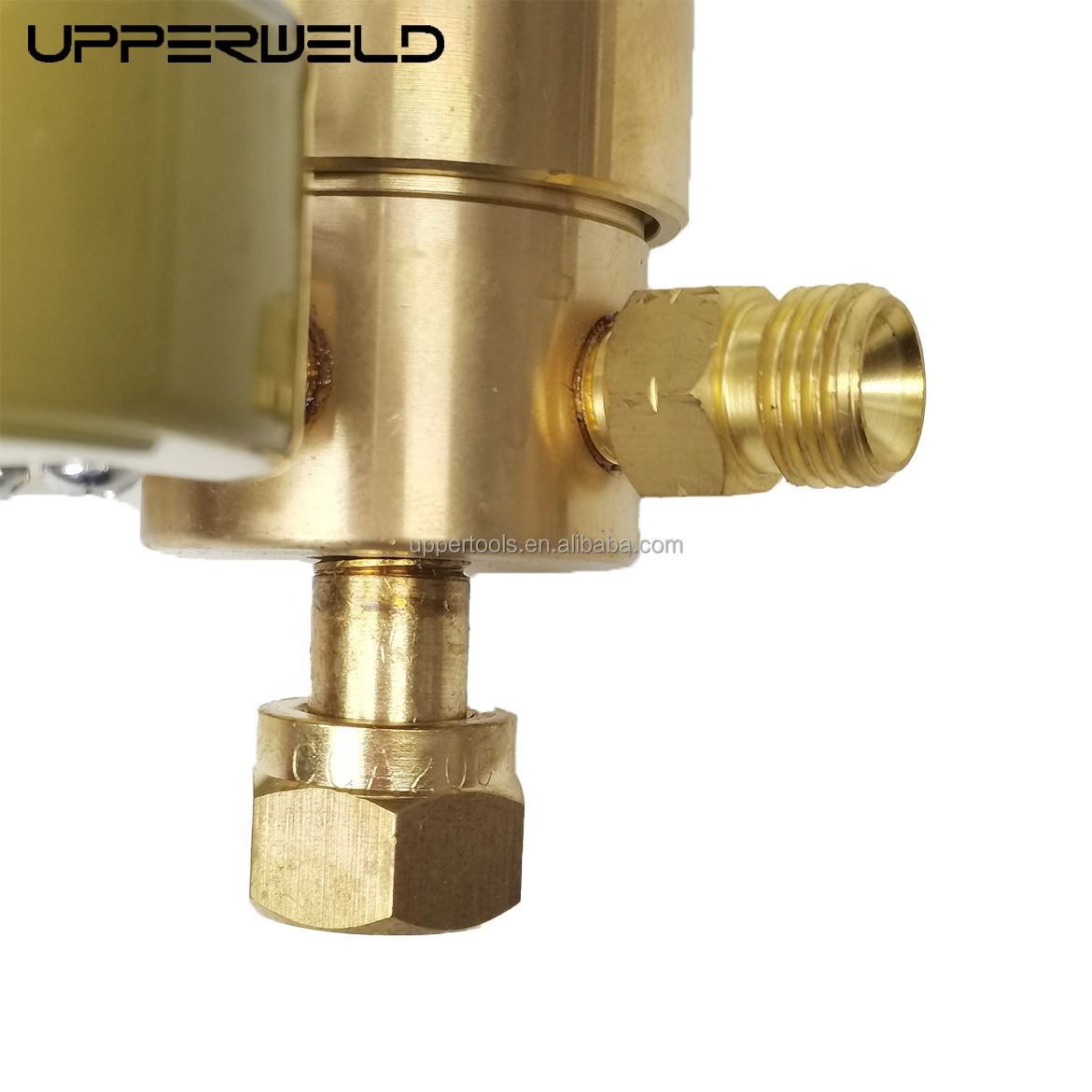 Presión máxima de salida 10 bar Regulador de gas de latón de doble etapa personalizable para soldadura