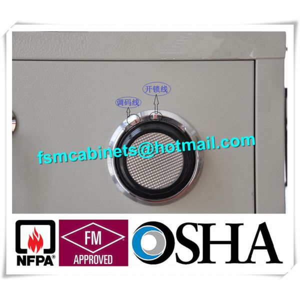 Steel Waterproof Fire Resistant File Cabinet , Two Drawer Fire Rating Storage Cabinet