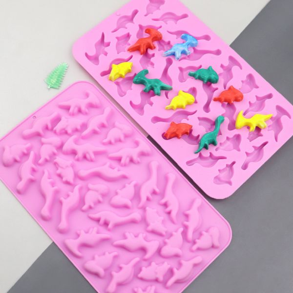 Disposable 1 Piece Silicone Chocolate Candy Mold Suitable Choice for DIY Handmade Cookie Jelly Decoration Small Dinosaur