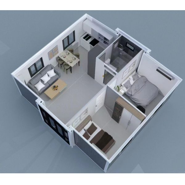 20ft Expandable Mobile Home Manufacturer Prefab Homes Living Space Temporary Shelter