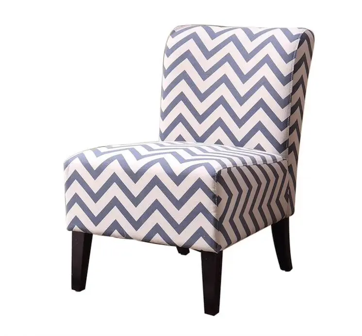 Practical Linen Modern Single Seater Chair Antiwear For Restaurant