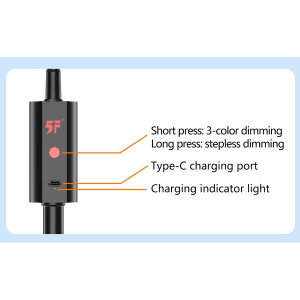360 Degree Rotation Screen Magnifier LED Light 3x+6x Large Capacity Battery Magnifying Reading Craft
