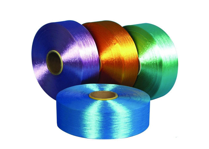 Colorful Polyester FDY Yarn , 100D / 36F Polyester Filament Yarn For Swing Socks