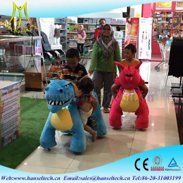 Hansel zippy motorized rides animal	 and plush walking animal with mechanical animal plush ride for sale