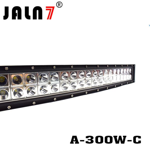 LED Light Bar JALN7 52Inch 300W Curved Spot Flood Combo LED Driving Lamp Super Bright Off Road Light LED Work Light Boat