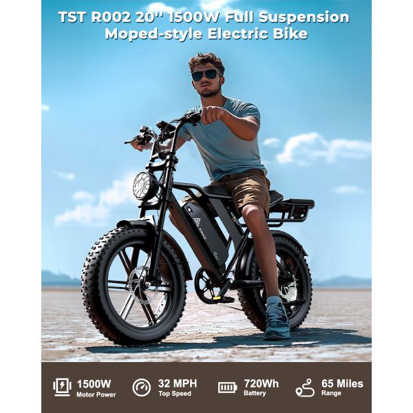 All Terrain Ebike Offroad  Bike Electric Bike Beach Cruise E-bike 750w Fat Tire Mountain E-bike  V8 Ebike