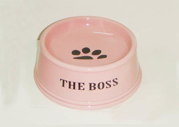Porcelain Ceramic Treat Jar / Ceramic Pet Food Bowls With Customized Decal