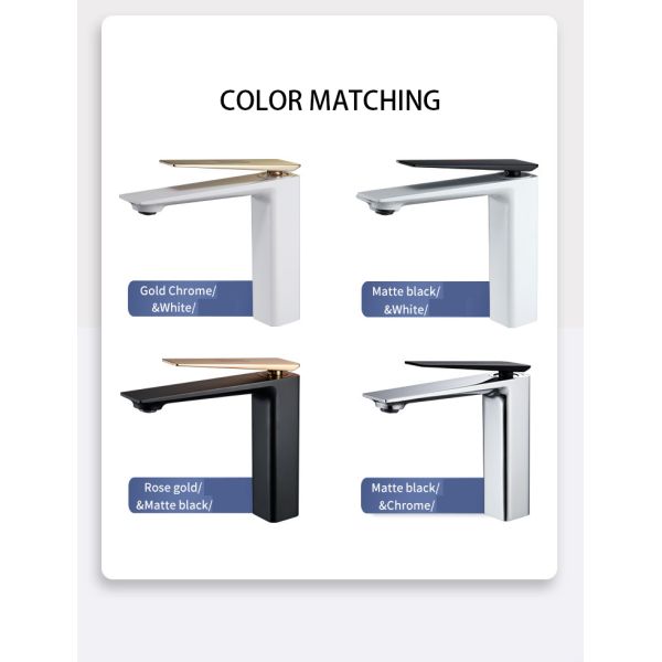 2KG Household Bathroom Kitchen Faucet Tap White Hot And Cold All Copper Cuprum