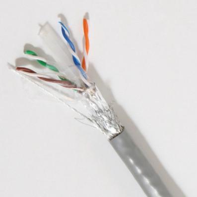 50MHz SFTP Shielding Type Cat 6 Ethernet Cable Copper Conductor LSZH Jacket