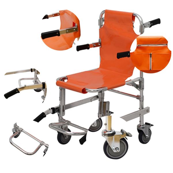 Foldaway Stair Chair Stretcher Transfer Patient Aluminum Alloy