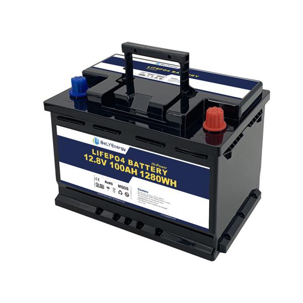 Bely Energy 12V 100AH LiFePo4 Battery For Marine Boats 3 Year Warranty