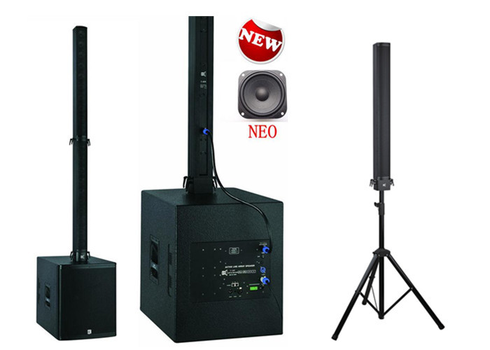 Aluminum Plywood Column Array Speakers Bar Sound System , Pro Sound Speakers 18 Inch