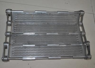 Relação de aço inoxidável Mesh Bakery Conveyor Belt da placa da veneziana da corrente feita sob encomenda do metal, aço 304 316 galvanizado aço carbono