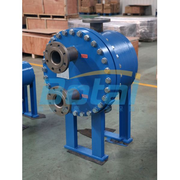 Fully welded plate & shell heat exchanger