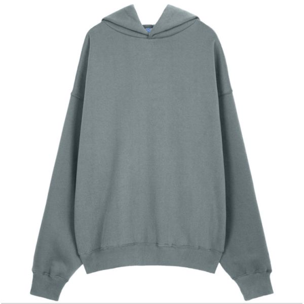 360gsm Plain White Pullover Sweatshirts 100% Cotton Oversized Blank Hoodies