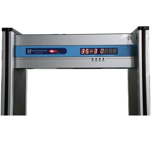 Caminhada de aço inoxidável através do detector de metais, varredor MCD-200R da temperatura corporal