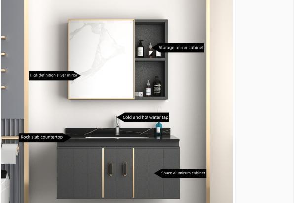 Formaldehyde Free Sunscreen Hanging Bathroom Cabinet Modern Simple