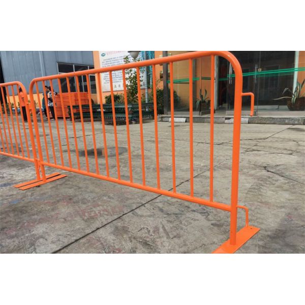 PVC Coating Orange Color Construction Safety Barriers Security Movable Road Barriers