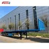 Factory Direct Sales 3 Axle 40 Tons Flat Bed Truck Semi Trailer Customizable Transport Container Cargo Flat Bed Utility Trailer for Sale