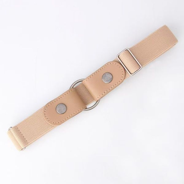 Canvas Woven Belt, Leather Trim Belt, Silver Buckle, Stretch Belt, Two-Tone Casual Belt, Versatile Belt for Jeans