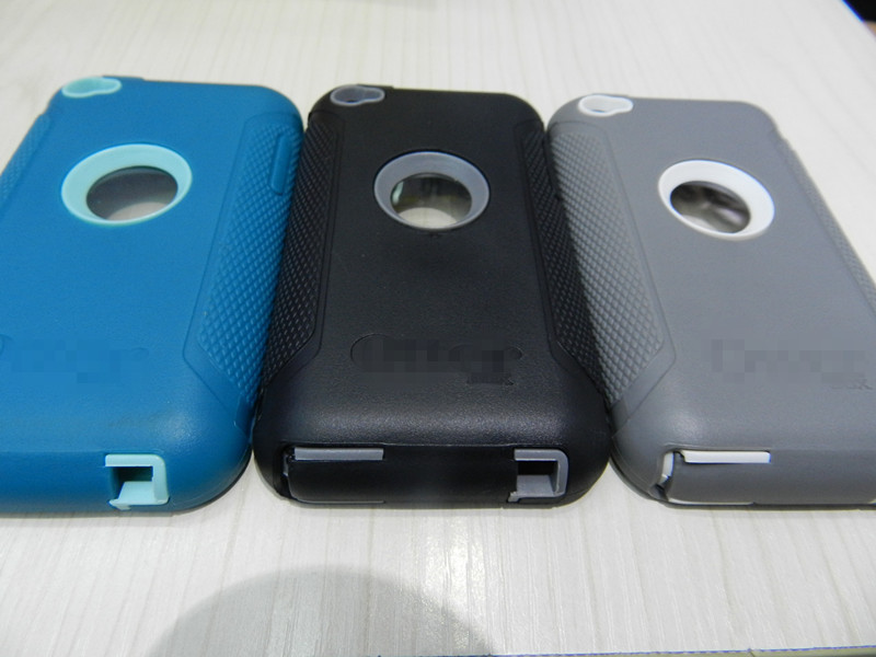 Blue Waterproof Outer Box Phone Cases Semi-permeable For IPod 4G