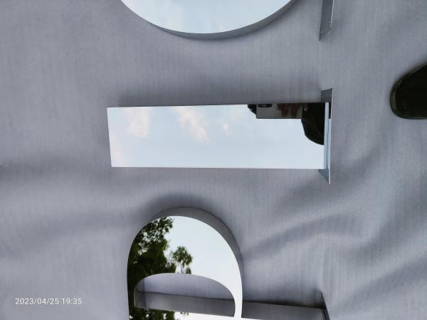 Hot selling stainless steel double-sided lettering Outdoor company logo Acrylic metal 3d backlit lettering logo