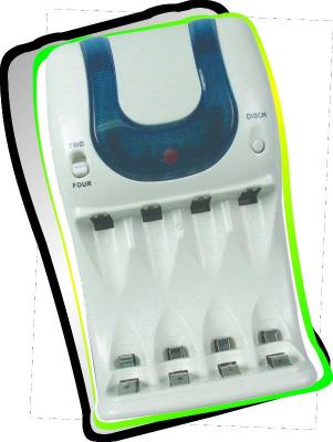 230V 50Hz / 120V 60Hz / 2.4v, 4.8V LED alkaline AC DC Battery Charger (50mA)