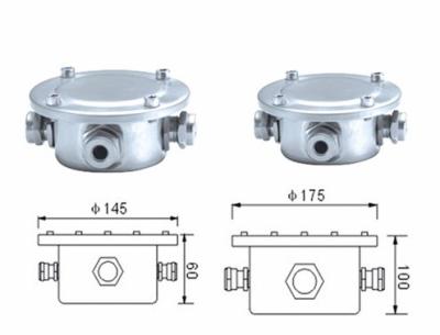 O diâmetro de aço inoxidável 145mm 175mm Ip68 Waterproof a caixa de junção