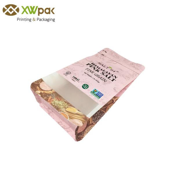 prova impressa do ar da parte inferior lisa de sacos de café da selagem de 5mm costume lateral com zíper