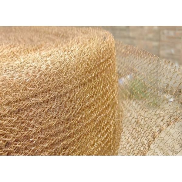 0.08mm Wire Diameter Brass Knitted Mesh for Fine Filtration in Fuel and Hydraulic Systems Customizable for Various Applications