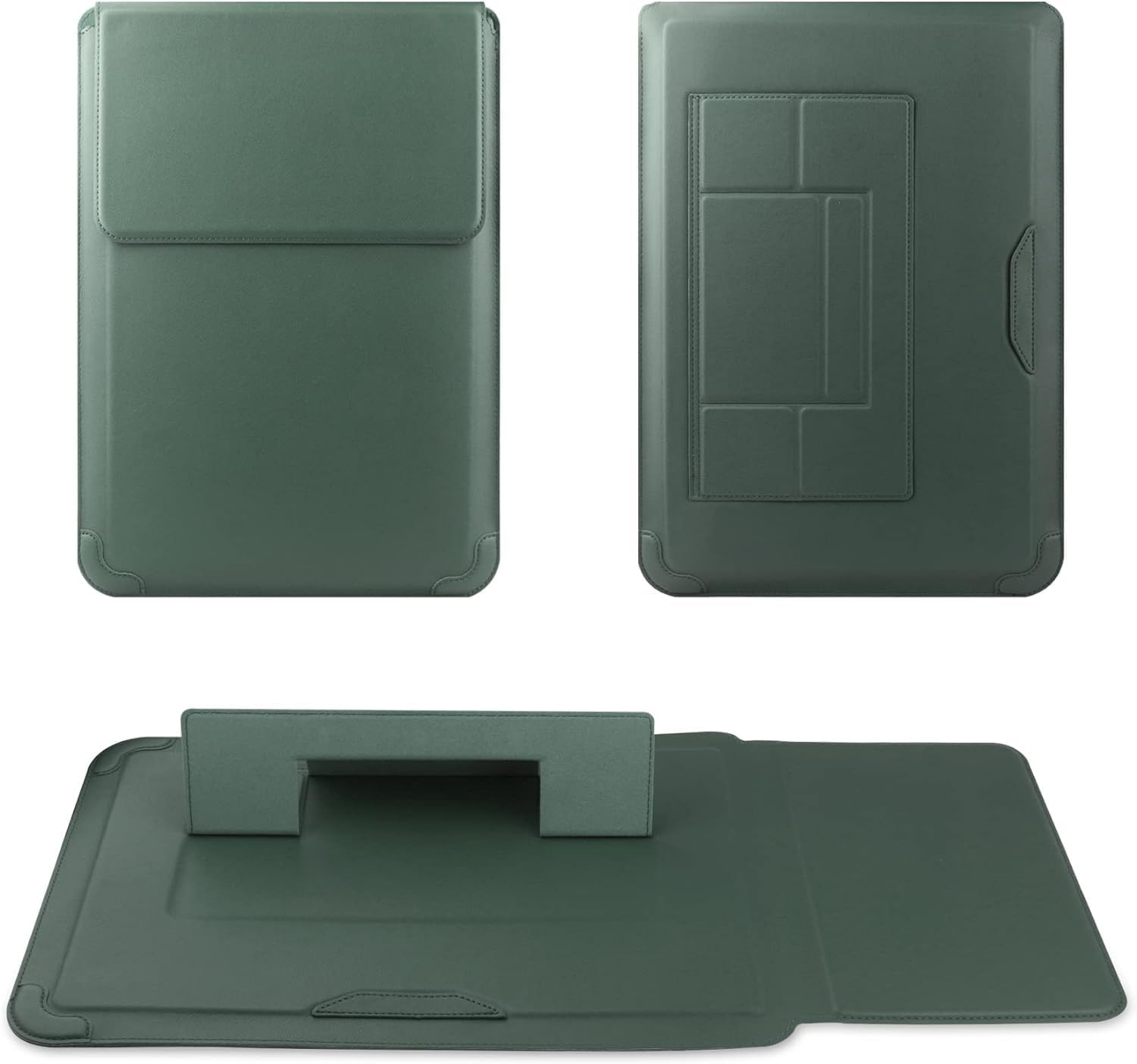 Laptop Sleeve Case with Stand and Mouse Pad 15-16 Inch Laptop Case Leather Protective Cover for MacBook Pro Air 13 15 Inch Wholesale OEM/ODM/Private Label